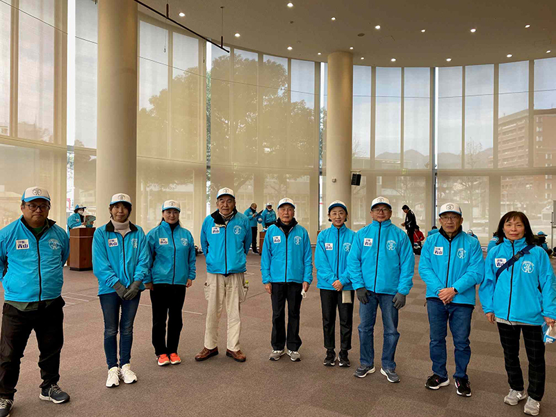 男子駅伝沿道整理ボランティア参加の皆さん